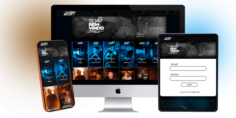 Plataforma Turbo Ecom com notificações de venda
